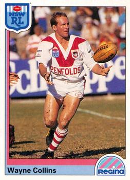 1992 Regina NSW Rugby League #15 Wayne Collins Front